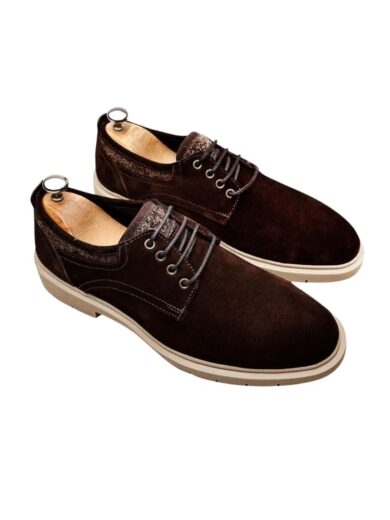 Boy Uzatan Damat Ayakkabı Kahverengi Süet Klasik model