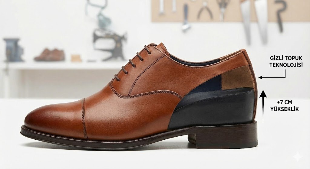 Erkekler İçin Gizli Topuk Ayakkabı