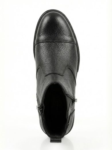 Kürklü İç Yapılı Kahverengi İçten Topuklu Erkek Botu siyah