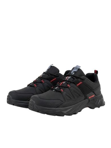 Siyah yarım trekking bot su geçirmez