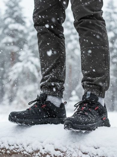 Siyah yarım trekking bot su geçirmez 2