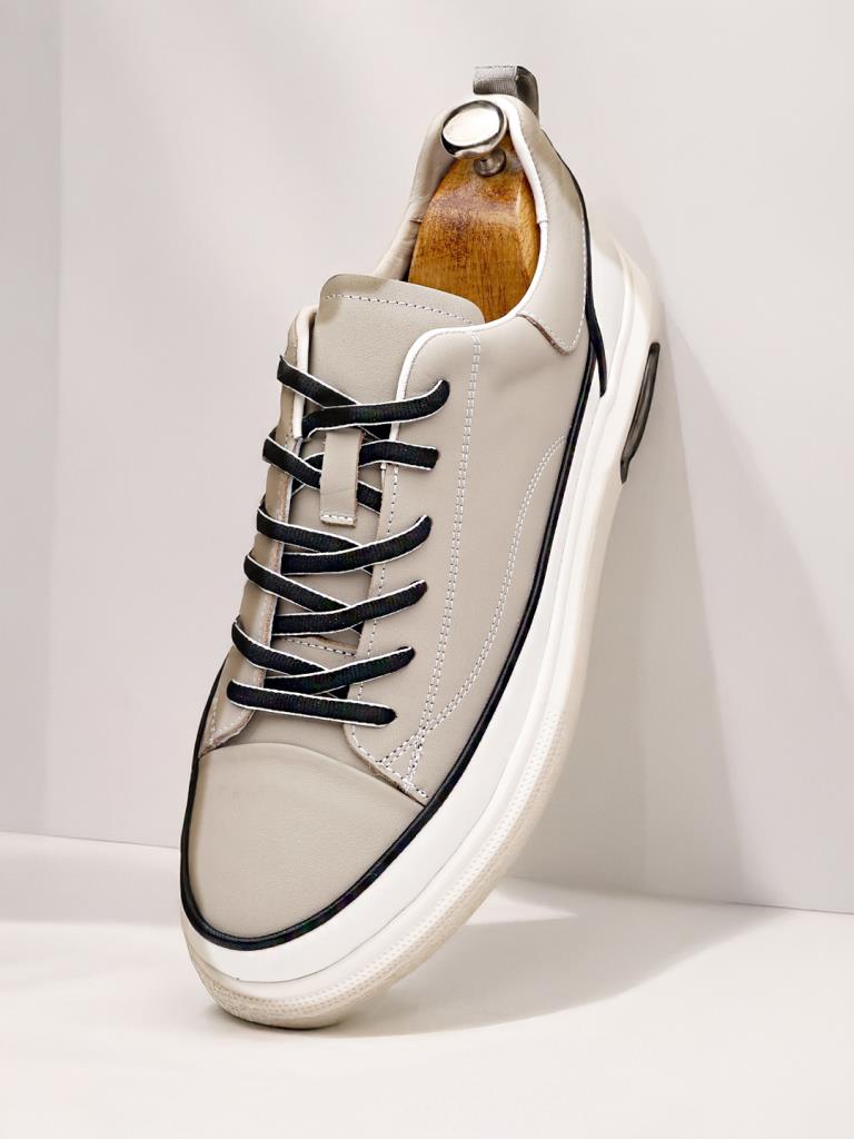 Beyaz Converse Model İçten Topuklu Ayakkabı - Görsel 5