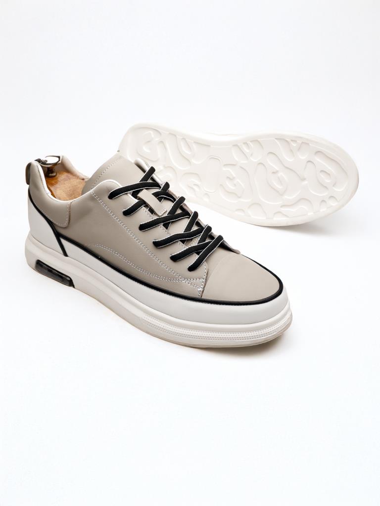 Beyaz Converse Model İçten Topuklu Ayakkabı - Görsel 4