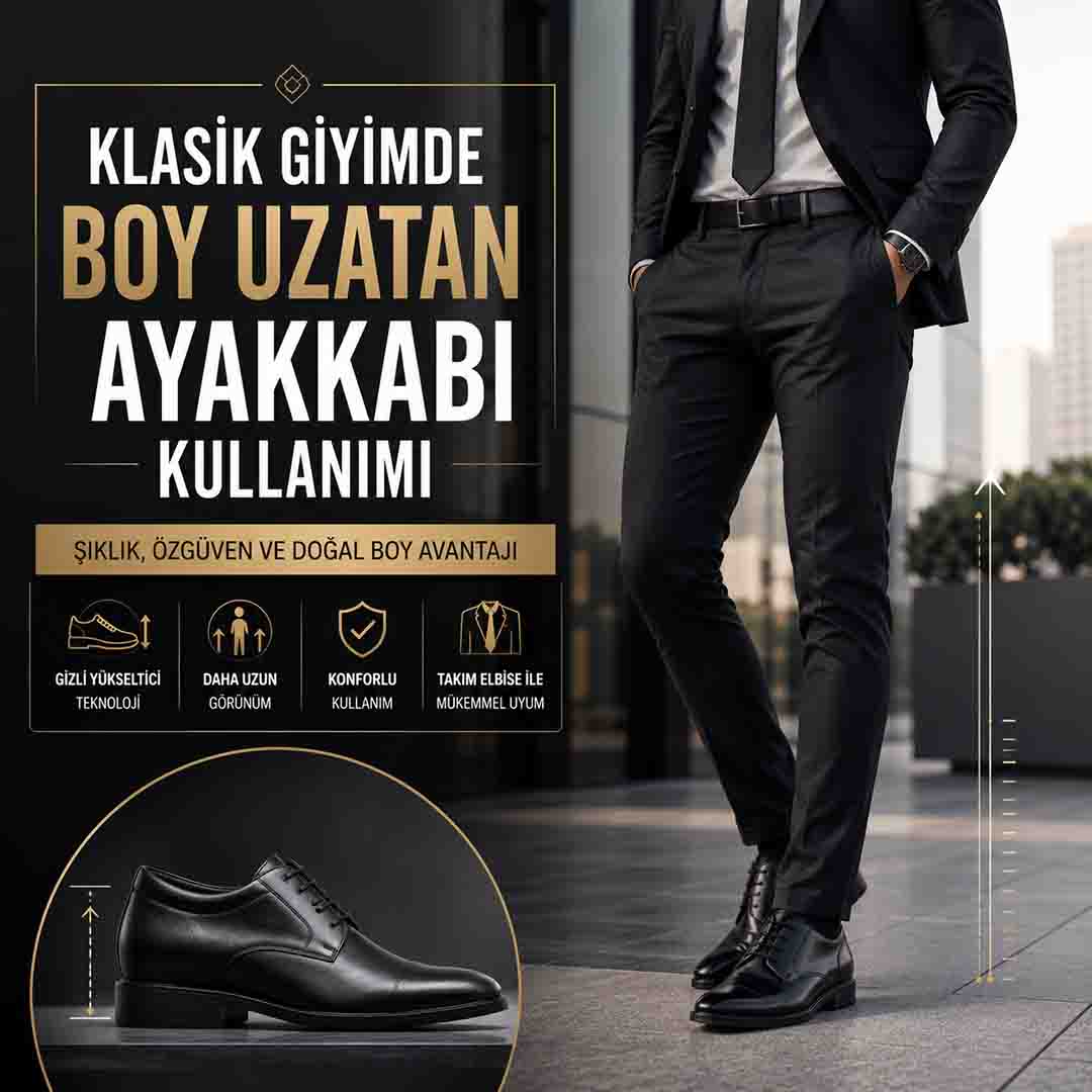 Boy Uzatan Klasik Ayakkabı