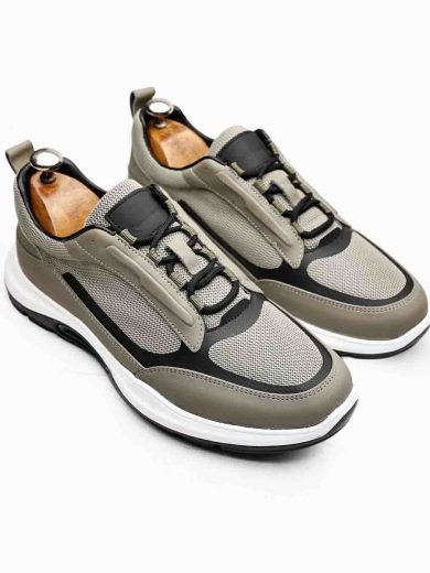 Haki AirFlex Hakiki Deri Boy Uzatan Erkek Sneaker