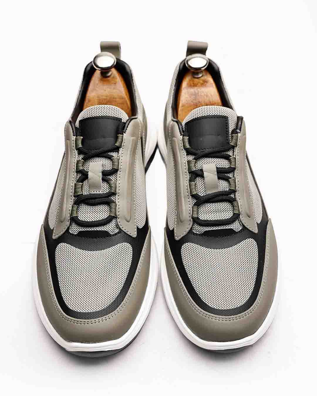 Haki AirFlex Hakiki Deri Boy Uzatan Erkek Sneaker - Görsel 6