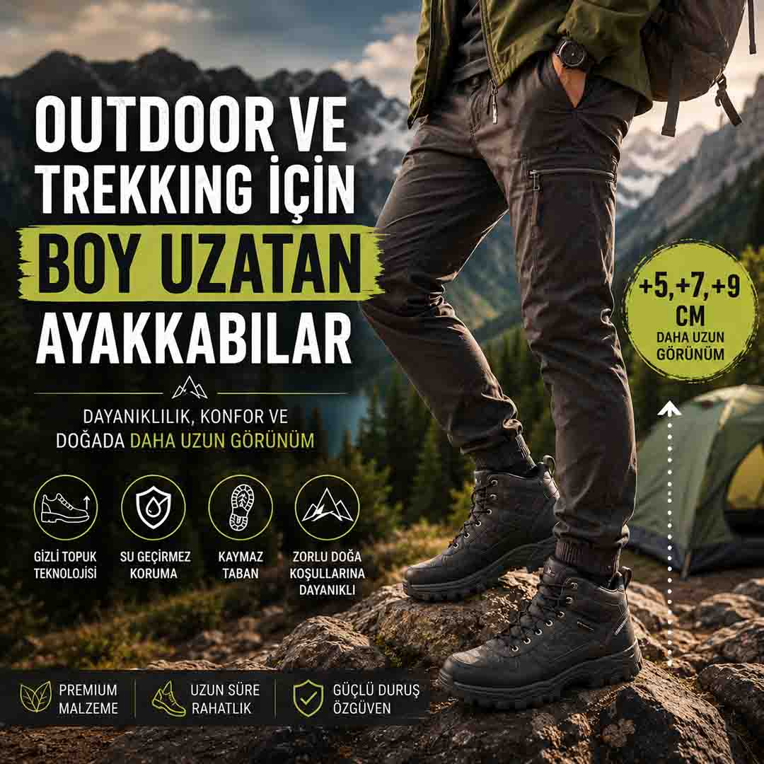 Outdoor ve Trekking İçin Boy Uzatan Ayakkabılar
