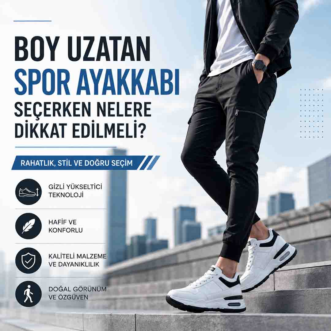 Boy Uzatan Spor Ayakkabı Seçerken Nelere Dikkat Edilmeli?
