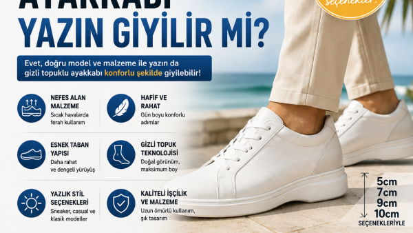 Gizli topuklu ayakkabı yazın giyilir mi