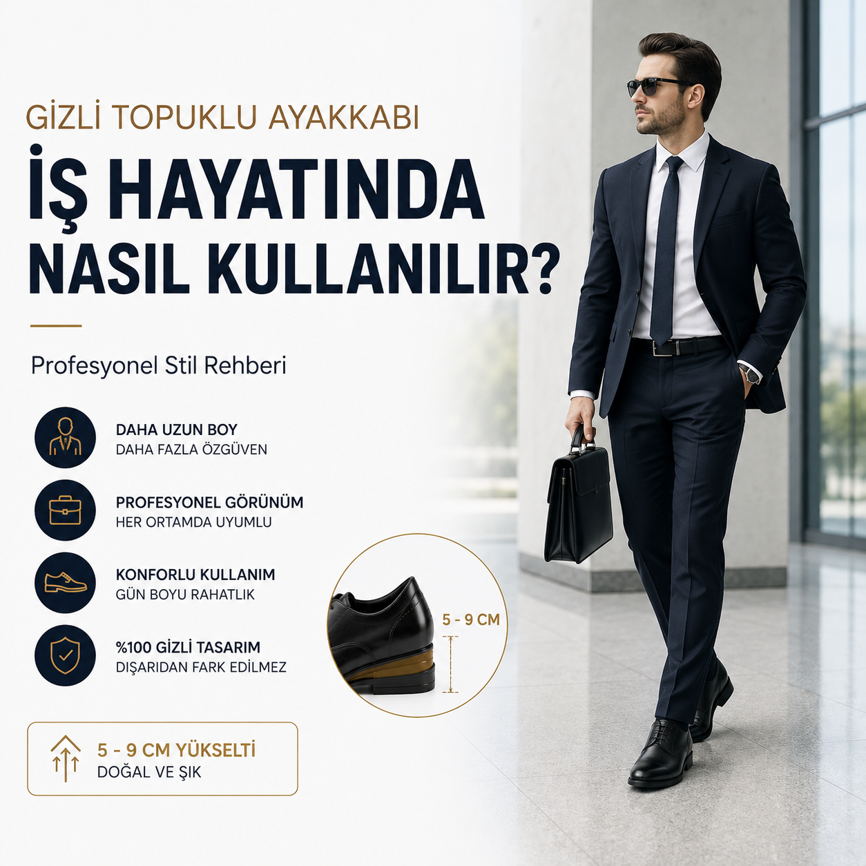 Gizli Topuklu Ayakkabı İş Hayatında Nasıl Kullanılır? Profesyonel Stil Rehberi