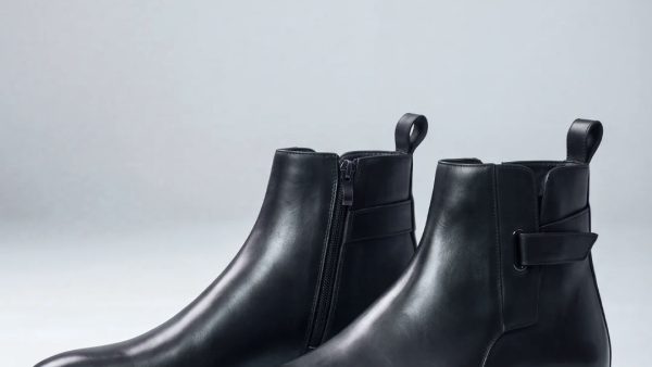 5 cm boy uzatan ayakkabı – siyah hakiki deri gizli topuklu bot